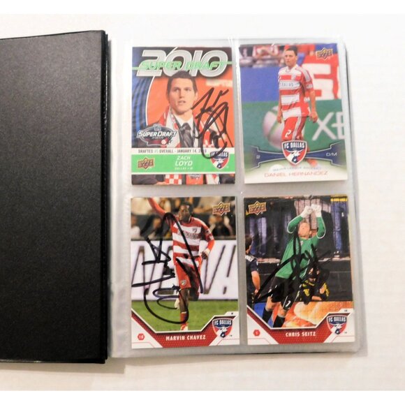 FC Dallas Soccer Team Card Binder 30 Cards 9 Signed Upper Deck - Picture 2 of 11